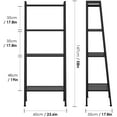 Homfa 4 Tier Ladder Bookshelf, Metal Stand Shelves Plant Rack for