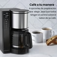 thumbnail image 4 of Cafetera Programable de 12 Tazas Hamilton Beach Premium Flavor con Filtro Cónico, Intensidad Ajustable, Función Mantener Caliente y Programación 24 Horas, 4 of 8