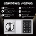 thumbnail image 3 of Security Safe Lock Box,Electronic Digital Keypad Lock Safe with LED Low Battery Indicator for Home Office Hotel Business Jewelry Gun Cash Use Storage money - 17" x 13.7" x 7.87'', 3 of 9