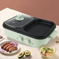 thumbnail image 3 of 1300W Electric Cooker Nonstick Dual Sided Hot Pot, Multifunctional Electric Hot Pot Frying Cooking Pot for Indoor Outdoor Use Convenient Design, 3 of 8