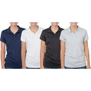 George Juniors School Uniform Short Sleeve Polo Shirt 4pk Value Bundle