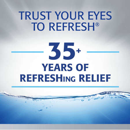 Refresh Optive Advanced Lubricant Eye Drops Preservative-Free Tears, 0.4 ml, 30 Count