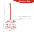 thumbnail image 3 of KLL Red Lips Pattern Acrylic Christmas Ornaments,1 PCS Xmas Tree Decor with Ribbon 3" Christmas Décor Christmas Pendant for Hanging on Tree & Party Favors-Hexagon, 3 of 7