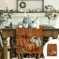 thumbnail image 2 of ‌WEGFTDUOP Fall Table Runner 13x72 Inch - Multicolor Polyester Thanksgiving Harvest Decor, Autumn Pumpkin Maple Leaf Design for Dining Table/Kitchen/Party, Hand Washable, 2 of 6