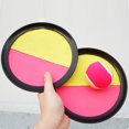 thumbnail image 4 of Juego de lanzar y atrapar la pelota para niños, palo de palma, pelota objetivo, juguetes, equipo deportivo interactivo para guardería, amarillo y rojo, 4 of 10