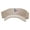 Khaki, variant on Mardi Feathers Embroidered Cotton Twill Sun Visor - White OSFM