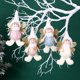 thumbnail image 5 of Decoración navideña, adornos colgantes para árbol de muñecas de ángel, manualidades navideñas, decoraciones de elfos, 5 of 5