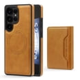 thumbnail image 2 of Wallet Case for Samsung Galaxy S25 Ultra Compatible with Mag-Safe for Men Women, Detachable Magnetic 2-in-1 PU Leather Wallet Phone Case Cover with Folio Card Slot Holder, Desertgold, 2 of 11