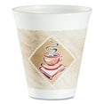 thumbnail image 2 of Dart 12X16G 12 oz. Cafe G Foam Hot/Cold Cups - White/Brown/Red (1000/Carton), 2 of 8