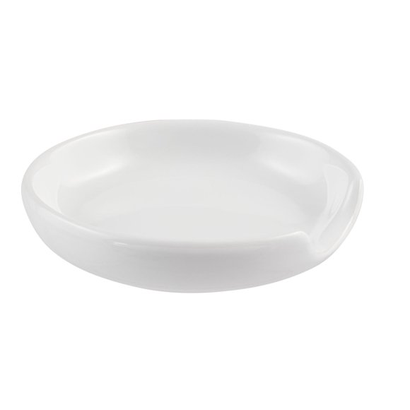 Mainstays White Glazed Ceramic Spoon Rest, 1 Piece