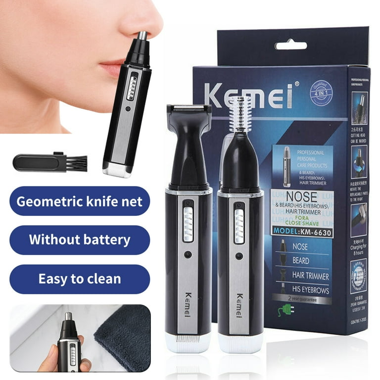 Nose Hair Trimmer for Men 4 in 1 Electric USB Rechargeable Ear