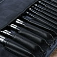 thumbnail image 4 of Makeup Brush Rolling Case Holder - Portable Cosmetic Bag Organizer, Travel-Friendly, Available in 12/18/24 Slots, Durable Leather Material, Protects Makeup Brushes, Easy to Carry Makeup Organizers, 4 of 5