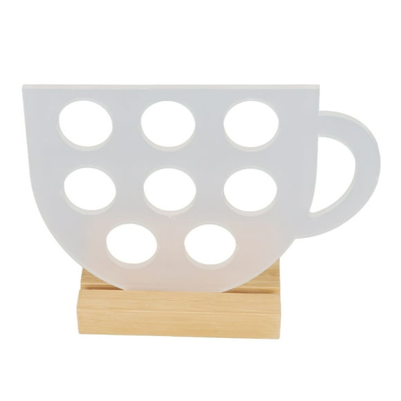 8 Hole Holder, Compact Size Acrylic Coffee Pods Display Stand For Dessert Shop For Home