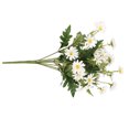 thumbnail image 3 of Ramo de flores artificiales, hojas de simulación, flores, decoración floral, hogar, boda, fiesta, planta falsa, blanco Methold HA8310-03B, 3 of 6