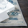 thumbnail image 5 of SAFAVIEH Sunrise Lara Geometric Reversible Indoor/Outdoor Area Rug, Grey/Blue Ivory, 4' x 5'7", 5 of 9