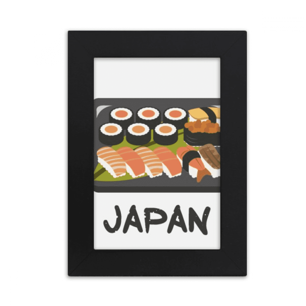 Traditional Japanese Sushi Box Desktop Photo Frame Picture Display Art