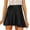 Black, variant on yillto Womens Satin Silky Skirts Short High Waist Pleated Ladies A Lined Flowy Summer Mini Skirt