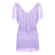 thumbnail image 5 of Moda mujer Sexy cuello en V Color sólido borla vestido sin mangas falda corta Pompotops ghjkhdj9278, 5 of 5