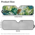 thumbnail image 3 of FUIALDOLG Hawaiian Windshield Sun Shade, Green Monstera Leopard Front Window Sunshade Car Accessories Universal Fit Off-road Vehicle Truck Sun Visor Protector, Keep Car Cool, 3 of 7