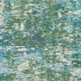 thumbnail image 2 of SAFAVIEH Madison Flowers Vintage Abstract Area Rug, Green/Turquoise, 6'7" x 6'7" Square, 2 of 9