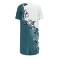 thumbnail image 5 of Lkhaha Tops For Women T-Shirts Flowy Casual Dress V Neck Loose Printed Summer Shorts Trendy Outfits Mint Green L, 5 of 6