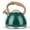 Dark Green, variant on Tea Kettle, Teapot Whistling Kettle with Wood Pattern Handle Loud Whistle, Food Grade Stainless Steel Tea Pot for Stovetops Induction Water Kettle, 2.7-Quart Butterfly