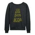 thumbnail image 2 of Star Wars - Empire Strikes Back Crawl - Women's French Terry Pullover Long Sleeve Shirt, 2 of 4