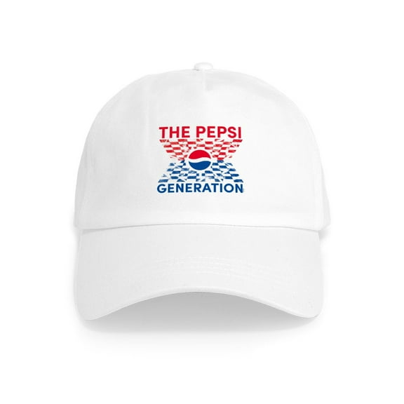 CafePress - Pepsi Generation Checkered Cap - Adjustable 100% Brushed Unisex Casual Cotton Baseball Cap, Beige, 1