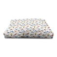 thumbnail image 4 of Gecko Pet House, Cartoon Style Lizards with Spiral Tails and Tongues Colorful Dots Pattern House Pet, Outdoor & Indoor Portable Dog Kennel with Pillow and Cover, 5 Sizes, Multicolor, by Ambesonne, 4 of 5