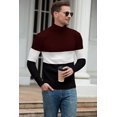 thumbnail image 4 of Jersey QZH.DUAO para hombre, cuello alto, color block, corte ajustado, 4 of 7