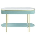 thumbnail image 4 of Bowery Hill Contemporary Wood 1-Drawer Console Table in Green, 4 of 10