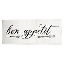Bon Appetit Vintage Cutlery Typography Graphic Art Unframed Art Print Wall Art