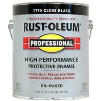 Rust-Oleum Professional Enamel Paint - Durable Oil-Based, Black - 1 Gal Liquid