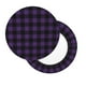 thumbnail image 2 of Disketp Purple Black Plaid Funda Redonda para Taburete, Funda de Cojín para Silla de Bar Suave y Elástica-13 inch, 2 of 7
