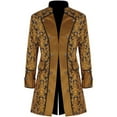 thumbnail image 2 of AOMPMSDX Jacket Tailcoat Gothic Tuxedo Coat Retro Stand Up Collar Coat Vintage Party Fancy Dress, 2 of 7