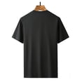 thumbnail image 2 of Short Sleeve Colorful Letter Print Crew Neck T-shirt for Summer & Spring, Women's Casual Top, 2 of 4