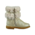 thumbnail image 3 of Rachel Shoes Girls' Harmoni Faux-Fur Boots - gold, 10 toddler, 3 of 3