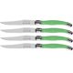 thumbnail image 1 of Cuchillos con Mango ergonómico VentDepot LaguioleGreen 4 pzas 23 cm Verde acero Inoxidable, 1 of 3