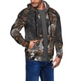 thumbnail image 2 of Honeii Leopard On Tree Branch Print Hoodies for Men, Pullover & Full Zip, Breathable Zip up Hoodie, Sweatshirt-XX-Large, 2 of 5
