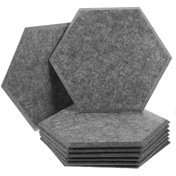 HOOWIFFY Hexagon Felt Acoustic Panels Soundproofing Wall Tiles Noise Reduction for Home Office Studio