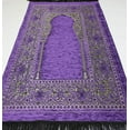 thumbnail image 4 of Modefa Prayer Mat | Turkish Rug Janamaz Sajjadah Musala | Standard Adult Size | Free CAR Hanger | Embroidered Floral - Purple, 4 of 4
