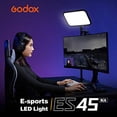 thumbnail image 3 of Lámpara LED Godox ES45 E-Sports con 2500 lúmenes y 96 CRI, 3 of 9