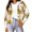 Yellow, variant on Tqcoqu Women's Plaid Cropped Hooded Shacket,Long Sleeve Button Down Loose Casual Jacket With Chest Pockets