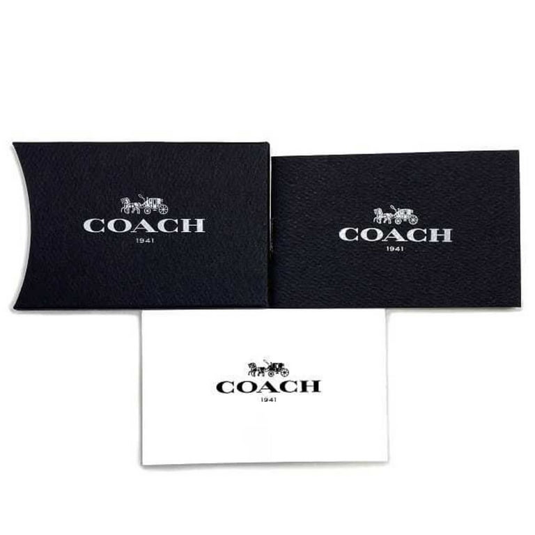 Pre Owned Coach bi fold long wallet light blue navy red luxury