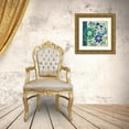 thumbnail image 3 of Charron, Veronique 26x26 Gold Ornate Wood Framed with Double Matting Museum Art Print Titled - Blue Garden I, 3 of 4