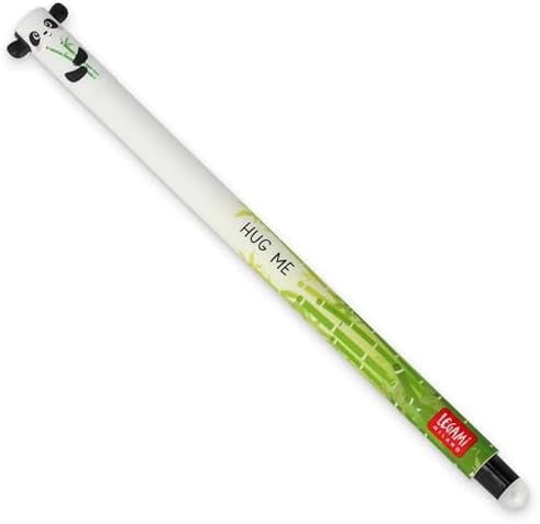 - Set of 5 Erasable Gel Pens with Thermosensitive Erase Ink, Range of ink colours & barrel designs, 0.7mm Tip, Penguin, Panda, Llama, Bee, & Hippo$$Office
