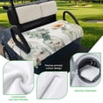 thumbnail image 5 of Golf Cart Seat Covers for 2 Seater, Spring Floral Soft Microfiber Cart Seat Towel Blanket, Eucalyptus Leaf Summer Botanical Absorbent Breathable Non Slip Bench Seats Protector for Golf Course 51"x31", 5 of 9