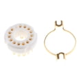 thumbnail image 3 of kusrkot Gold Plated 14pin Ceramic Vacuum Tube Socket Top Mount Valve for PCB Board, 3 of 8