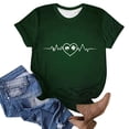thumbnail image 7 of Levmjia Womens T Shirt St Patricks Day Short Sleeve Crew Neck Casual Versatile Top Soft Breathable Polyester Loose Fit Graphic Tee, 7 of 7