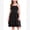 Black, variant on Kids Girls Sleeveless Double Layered Ruffle A-line Dress Sundress Casual Dress for Birthday Holiday Party Back to School Summer 11-12 Years White